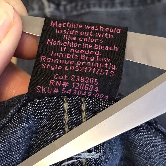 Torrid Womens Jeans Size 18 Straight Leg‎ Embroidered Logo Stretch 5 Pocket Blue - Picture 9 of 9